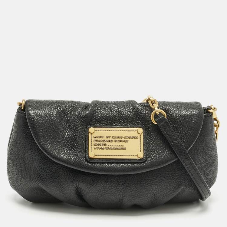Pre Owned Marc by Marc Jacobs Black Leather Classic Q Karlie Crossbody Bag
