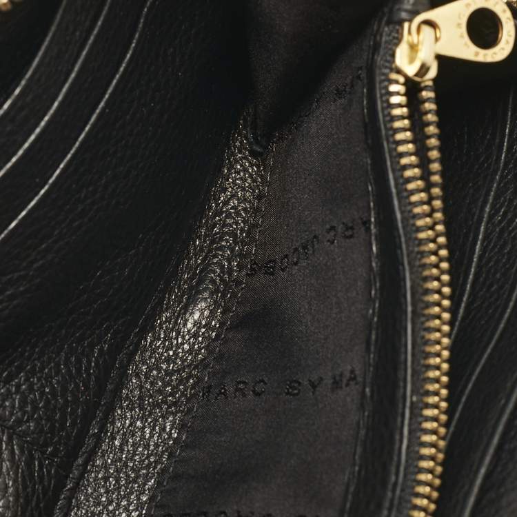 Pre Owned Marc by Marc Jacobs Black Leather Too Hot to Handle Continental Wallet