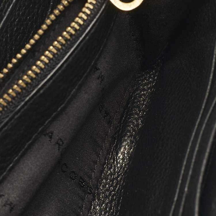Pre Owned Marc by Marc Jacobs Black Leather Too Hot to Handle Continental Wallet