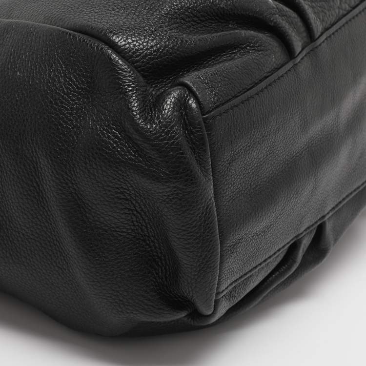 Pre Owned Marc by Marc Jacobs Black Leather Classic Q Francesca Tote