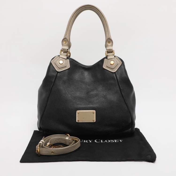 Pre Owned Marc by Marc Jacobs Black Leather Classic Q Francesca Tote