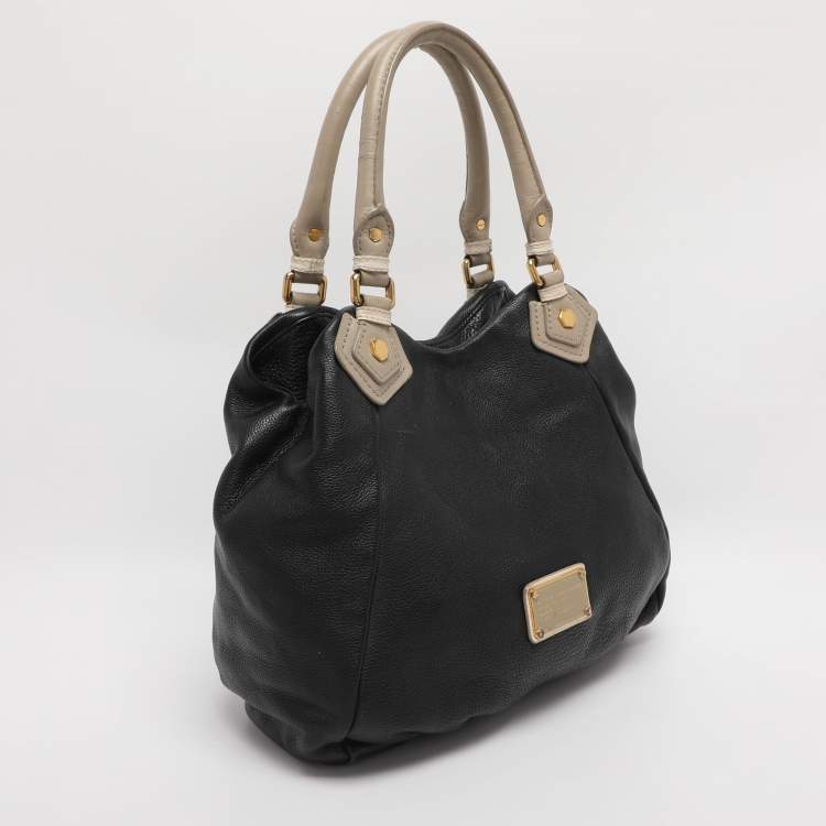 Pre Owned Marc by Marc Jacobs Black Leather Classic Q Francesca Tote