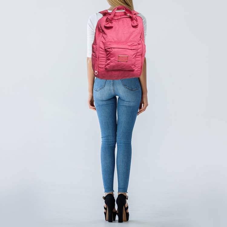 Pre Owned Marc by Marc Jacobs Pink Nylon Backpack