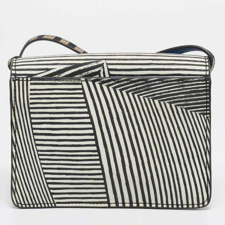 مملوكة مسبقًا Marc by Marc Jacobs Metropoli Stripe Multicolor Coated Canvas Crossbody Bag