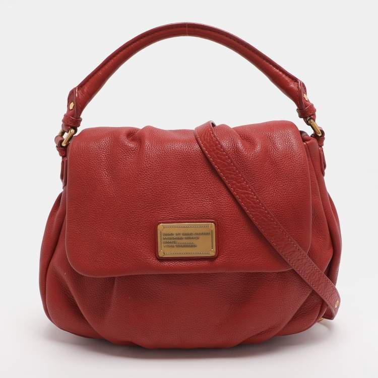 Pre Owned Marc by Marc Jacobs Q Lil Ukita Orange Leather Shoulder Bag