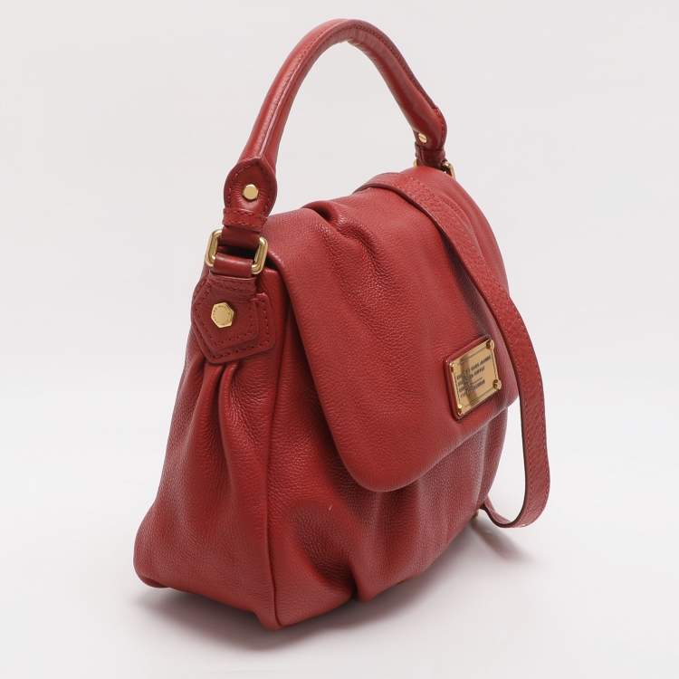 Pre Owned Marc by Marc Jacobs Q Lil Ukita Orange Leather Shoulder Bag