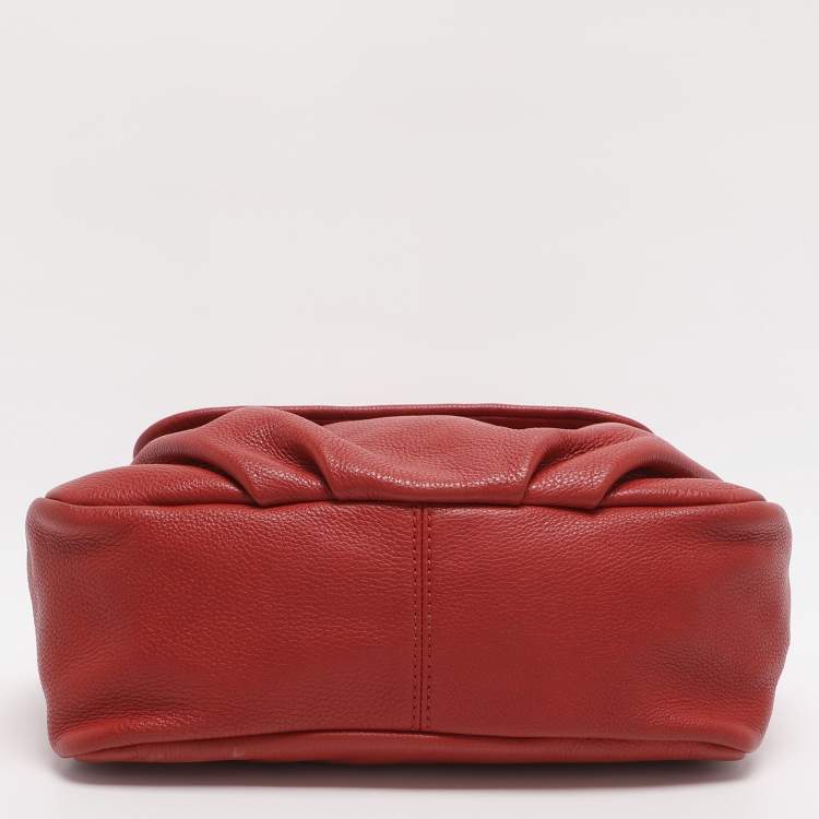 Pre Owned Marc by Marc Jacobs Q Lil Ukita Orange Leather Shoulder Bag