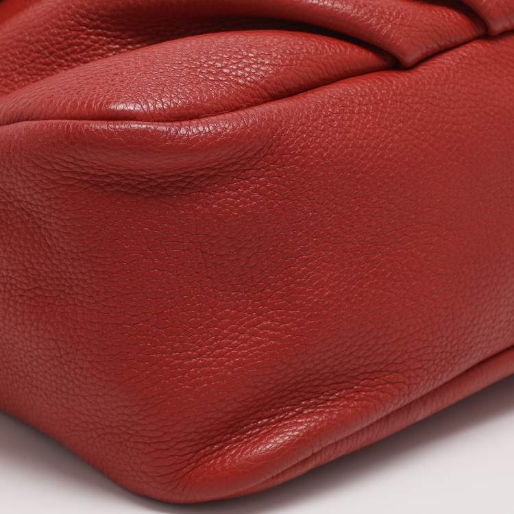 Pre Owned Marc by Marc Jacobs Q Lil Ukita Orange Leather Shoulder Bag