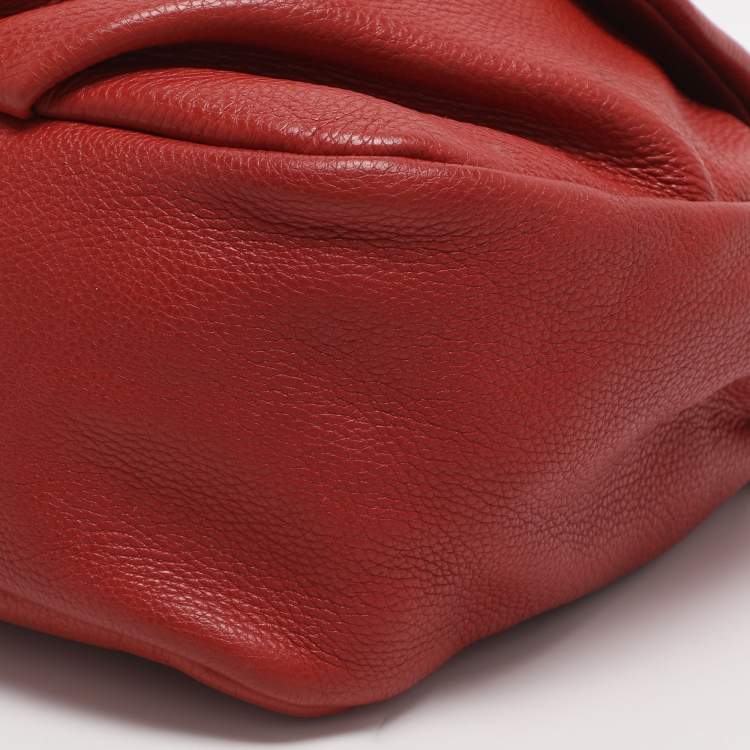 Pre Owned Marc by Marc Jacobs Q Lil Ukita Orange Leather Shoulder Bag