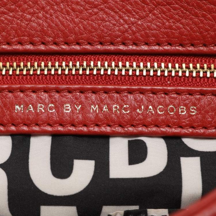 Pre Owned Marc by Marc Jacobs Q Lil Ukita Orange Leather Shoulder Bag