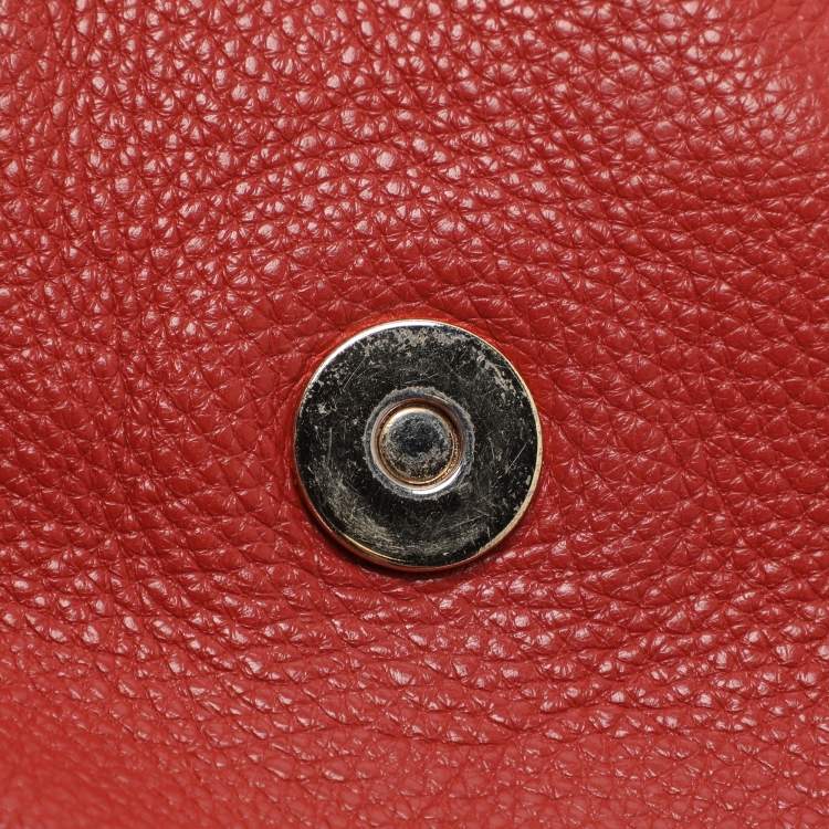 Pre Owned Marc by Marc Jacobs Q Lil Ukita Orange Leather Shoulder Bag