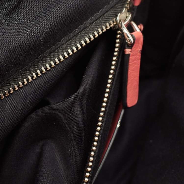 Pre Owned Marc by Marc Jacobs Rebel 24 Colorblock Leather Shoulder Bag