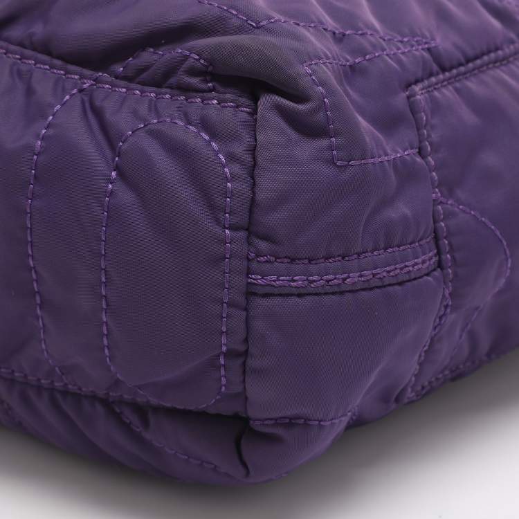 Pre Owned Marc by Marc Jacobs Pretty Medium Purple Nylon Tote