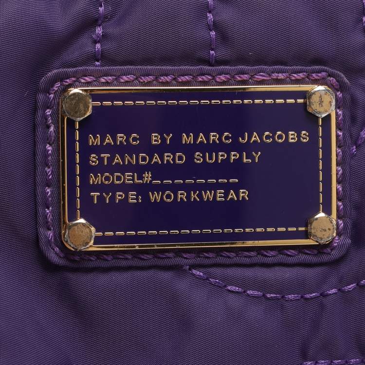 Pre Owned Marc by Marc Jacobs Pretty Medium Purple Nylon Tote