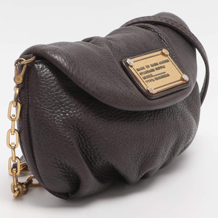 Pre Owned Marc by Marc Jacobs Brown Leather Crossbody Bag