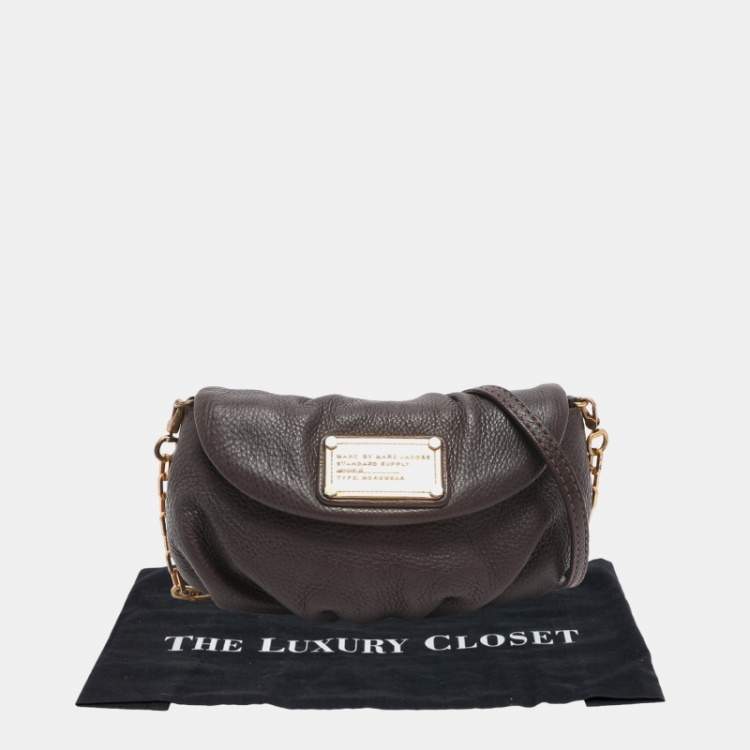 Pre Owned Marc by Marc Jacobs Brown Leather Crossbody Bag