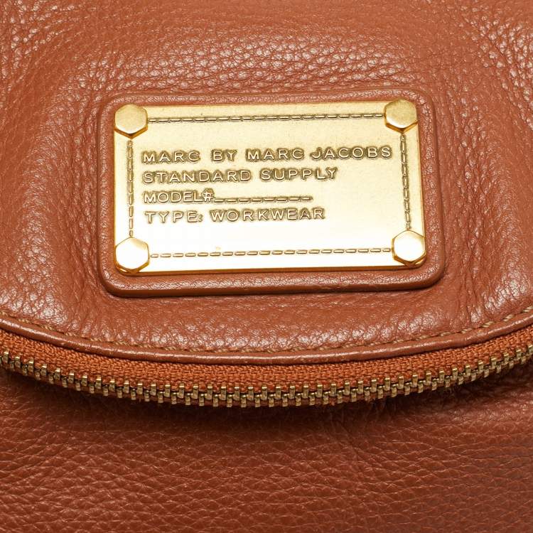 Pre Owned Marc by Marc Jacobs Classic Q Natasha Brown Leather Crossbody Bag