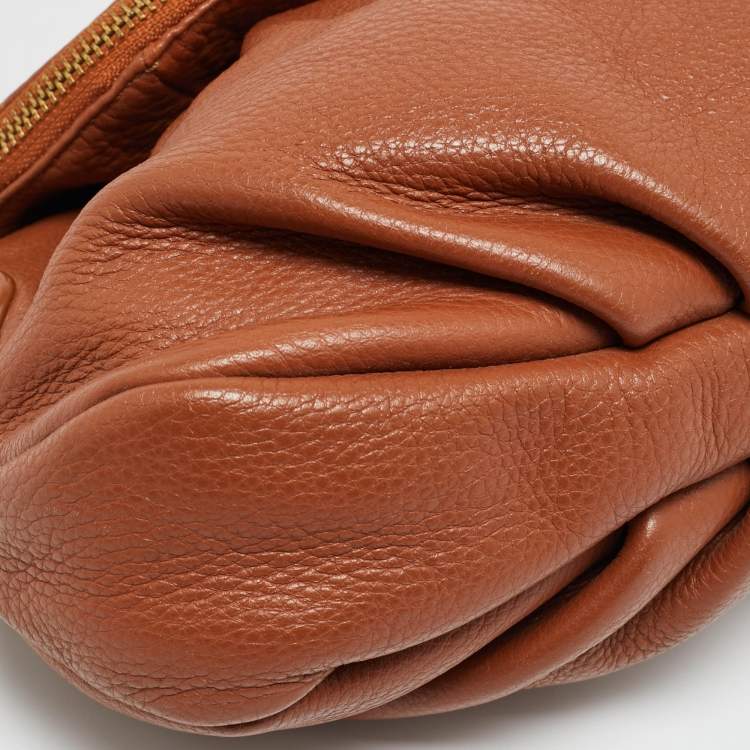 Pre Owned Marc by Marc Jacobs Classic Q Natasha Brown Leather Crossbody Bag