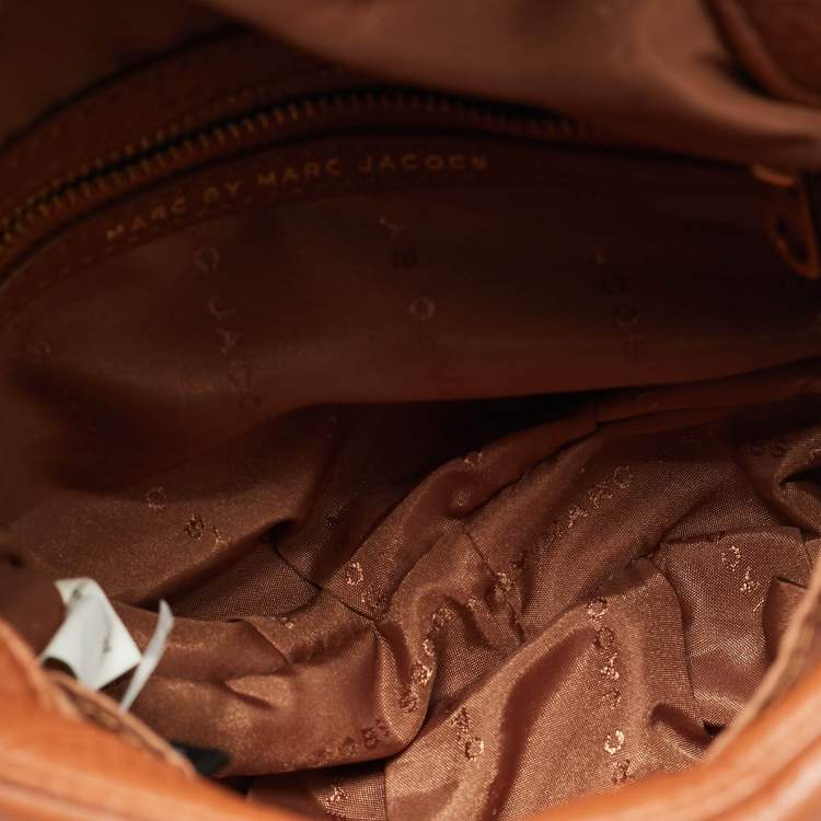 Pre Owned Marc by Marc Jacobs Classic Q Natasha Brown Leather Crossbody Bag