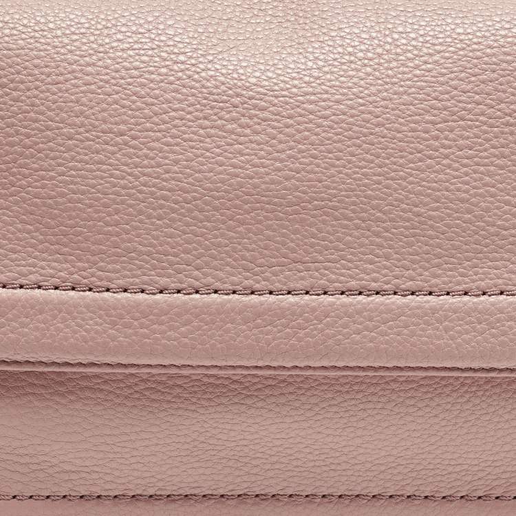 Pre Owned Marc by Marc Jacobs The Cushion Pink/Black Leather Shoulder Bag