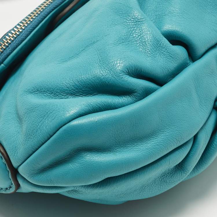 Pre Owned Marc by Marc Jacobs Classic Q Natasha Teal Green Leather Shoulder Bag
