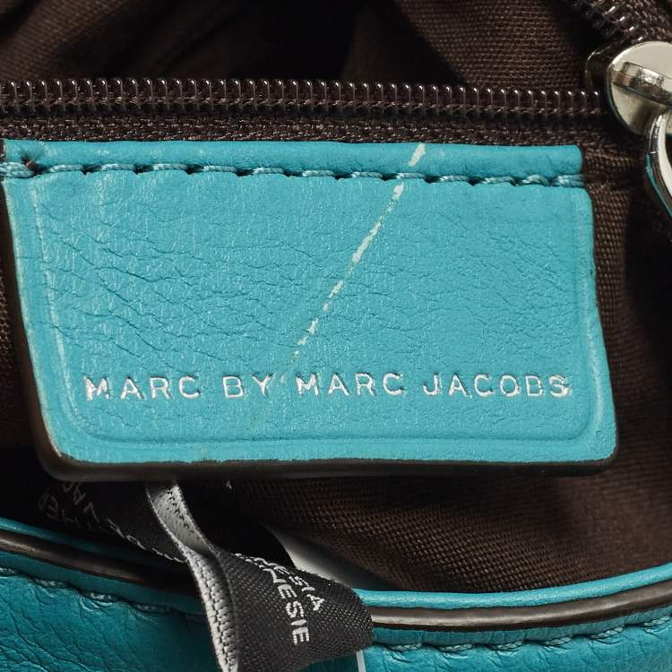 Pre Owned Marc by Marc Jacobs Classic Q Natasha Teal Green Leather Shoulder Bag