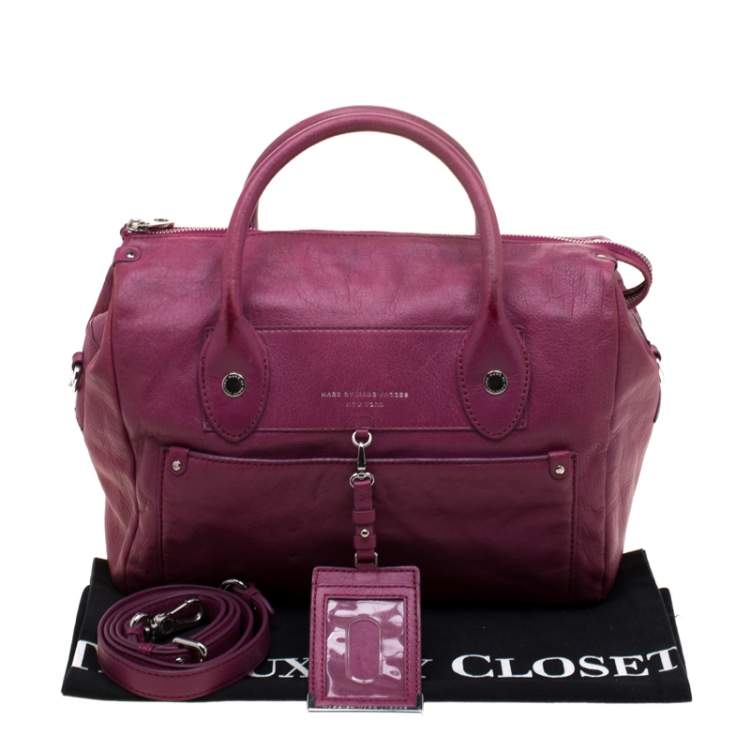 Pre Owned Marc by Marc Jacobs Pink Leather Preppy Satchel