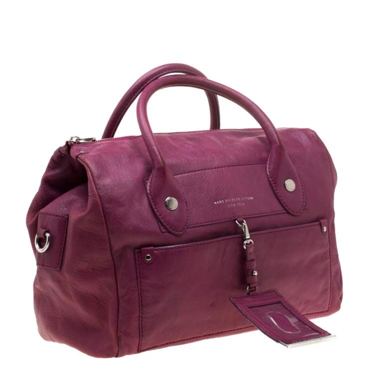 Pre Owned Marc by Marc Jacobs Pink Leather Preppy Satchel