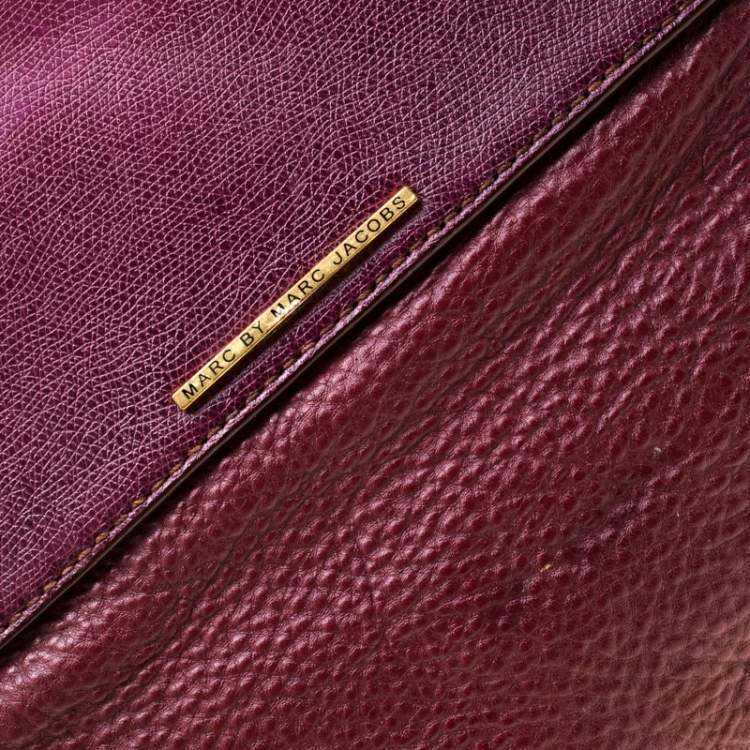 Pre Owned Marc by Marc Jacobs Tri Color Leather Sheltered Island Satchel