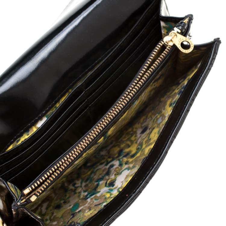 Pre Owned Marc by Marc Jacobs Black Quilted Leather Wallet on Chain