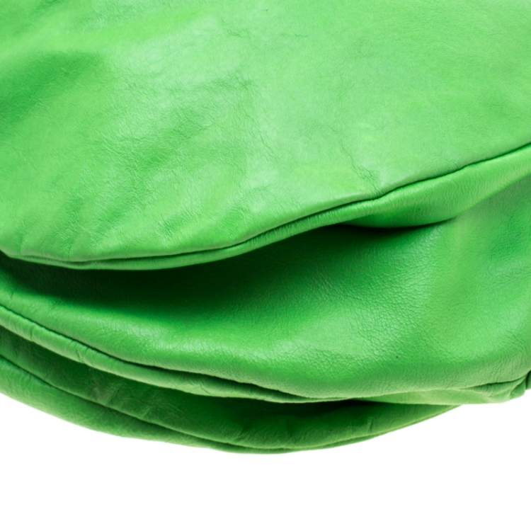 مم�لوكة مسبقًا Marc By Marc Jacobs Neon Green Leather Workwear Hobo