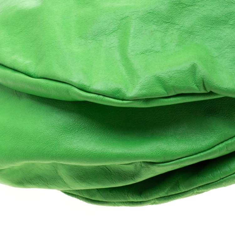 مملوكة مسبقًا Marc By Marc Jacobs Neon Green Leather Workwear Hobo