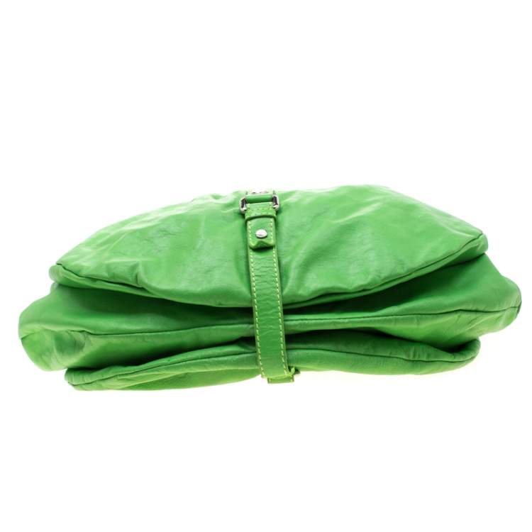 مملوكة مسبقًا Marc By Marc Jacobs Neon Green Leather Workwear Hobo