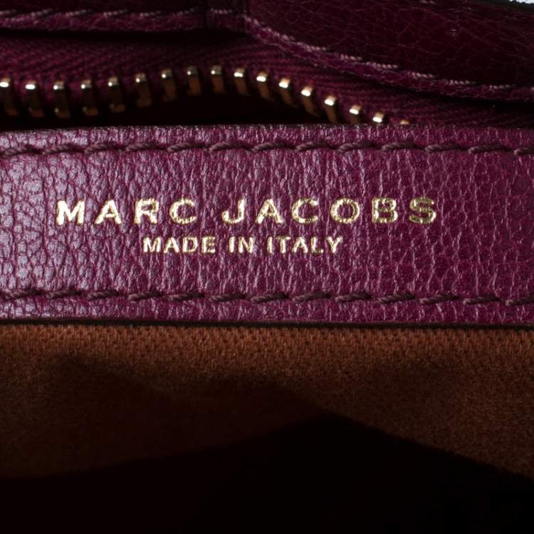 Pre Owned Marc Jacob Burgundy Quilted Leather Shoulder Bag