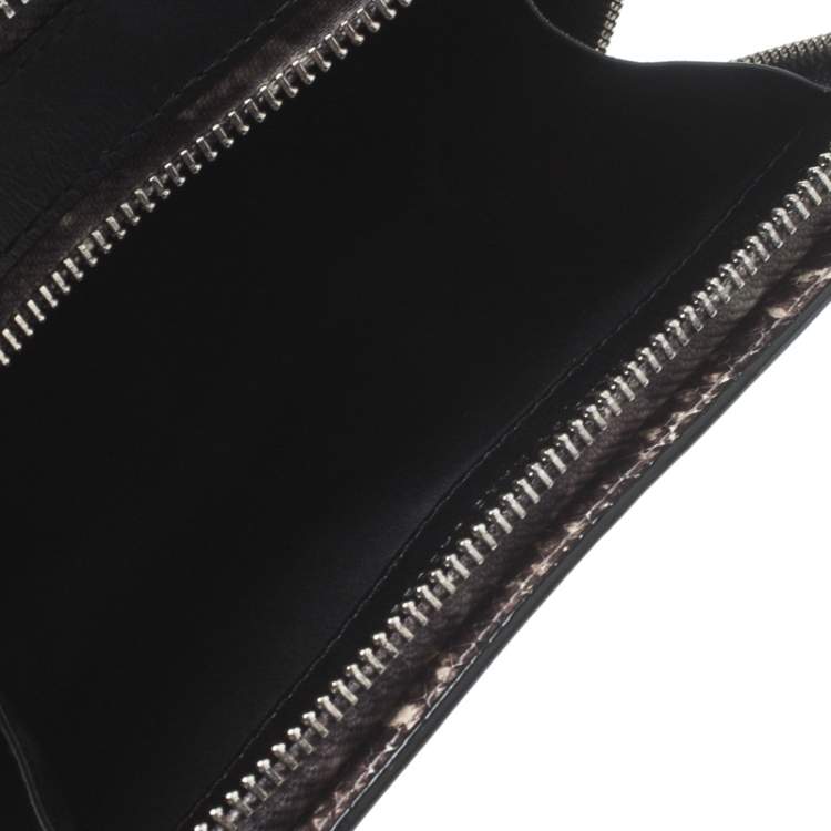 مملوكة مسبقًا Marc by Marc Jacobs Black Leather and Embossed Snakeskin Crossbody Bag