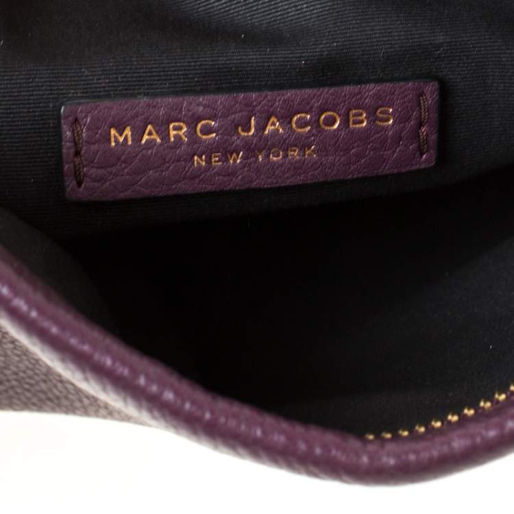 Pre Owned Marc by Marc Jacobs Purple Leather Crossbody Bag
