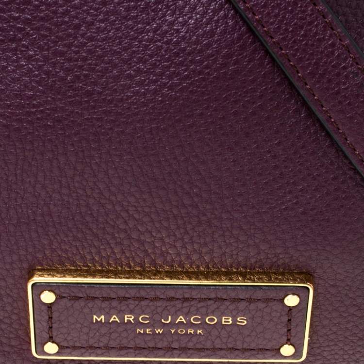 Pre Owned Marc by Marc Jacobs Purple Leather Crossbody Bag