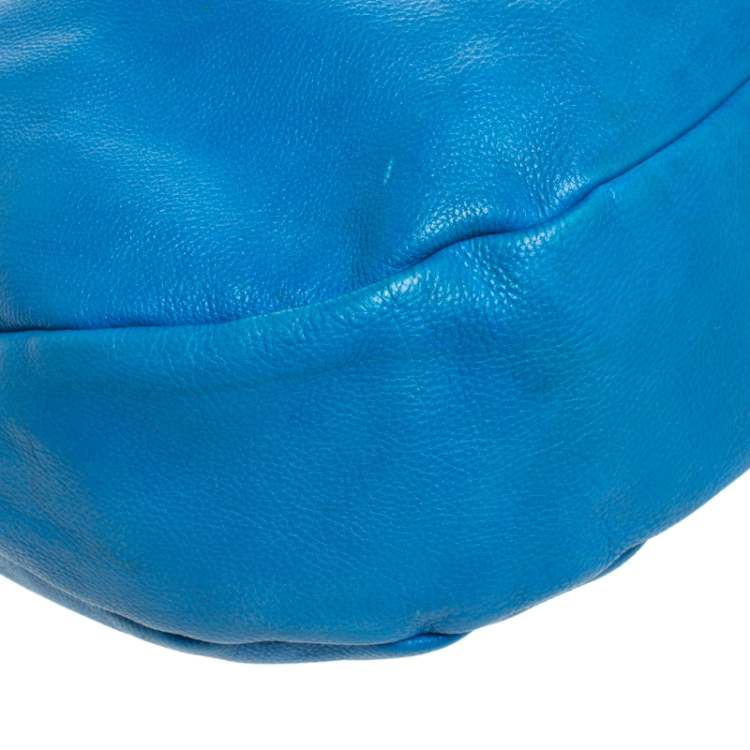 Pre Owned Marc by Marc Jacobs Blue Leather Classic Q Hillier Hobo