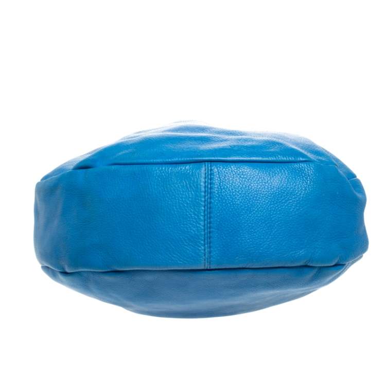Pre Owned Marc by Marc Jacobs Blue Leather Classic Q Hillier Hobo