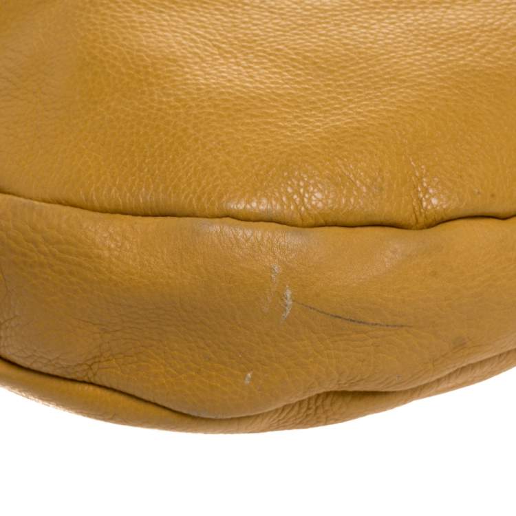 Pre Owned Marc by Marc Jacobs Yellow Leather Classic Q Hillier Hobo