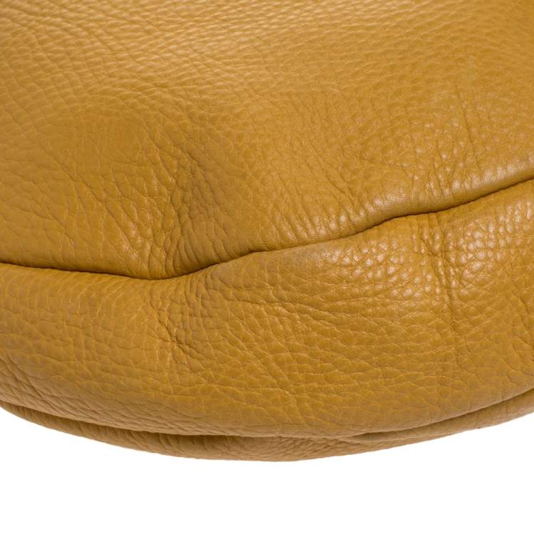 Pre Owned Marc by Marc Jacobs Yellow Leather Classic Q Hillier Hobo