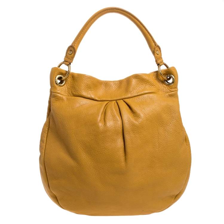 Pre Owned Marc by Marc Jacobs Yellow Leather Classic Q Hillier Hobo