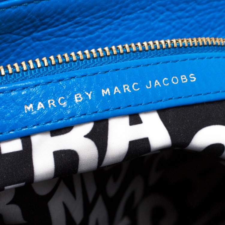 Pre Owned Marc by Marc Jacobs Blue Leather Classic Q Lil Ukita Top Handle Bag