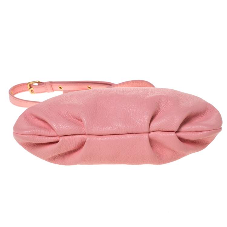 Pre Owned Marc by Marc Jacobs Pink Leather Classic Q Percy Crossbody Bag
