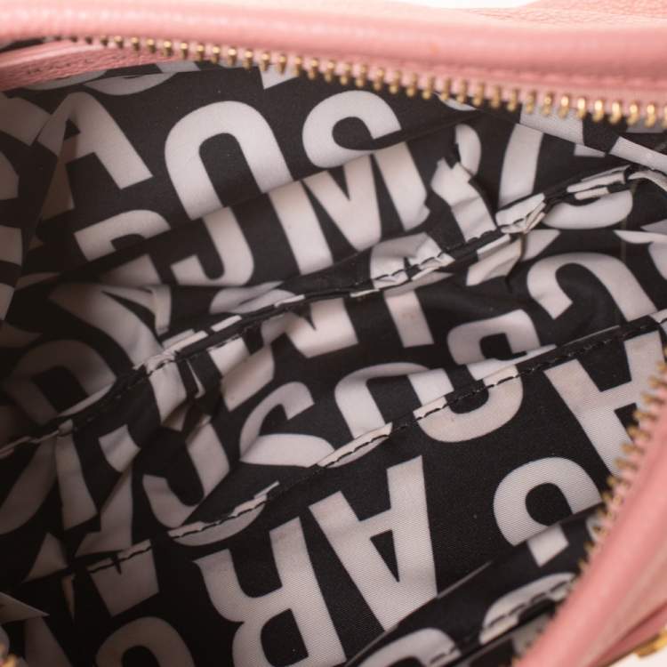 Pre Owned Marc by Marc Jacobs Pink Leather Classic Q Percy Crossbody Bag