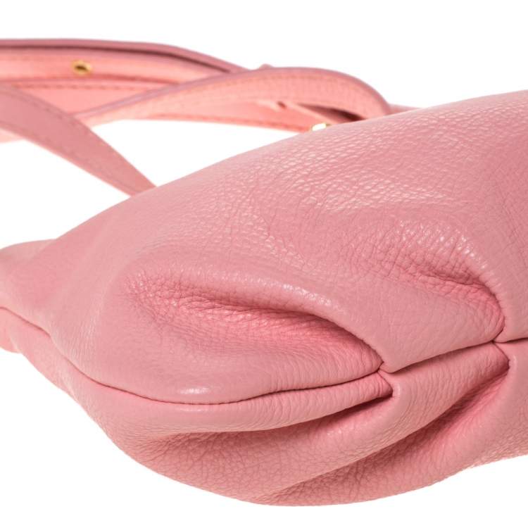 Pre Owned Marc by Marc Jacobs Pink Leather Classic Q Percy Crossbody Bag