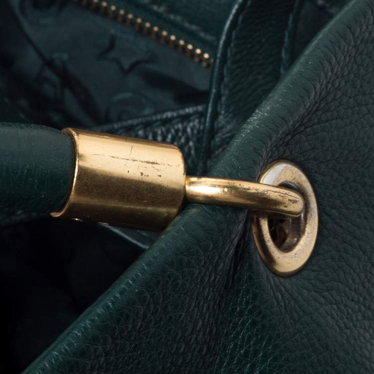 Pre Owned Marc by Marc Jacobs Green Leather Tote 