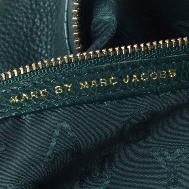 Pre Owned Marc by Marc Jacobs Green Leather Tote 