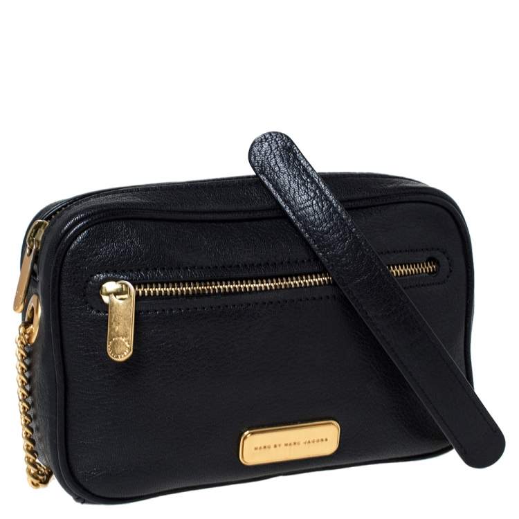 Pre Owned Marc by Marc Jacobs Black Leather Sally Shoulder Bag