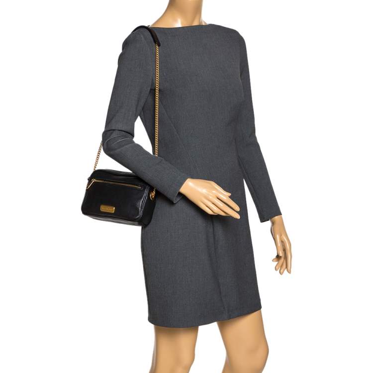 Pre Owned Marc by Marc Jacobs Black Leather Sally Shoulder Bag